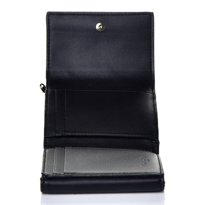 Christian Dior Lambskin Cannage Lady Dior Lotus Wallet Black 5 of 7