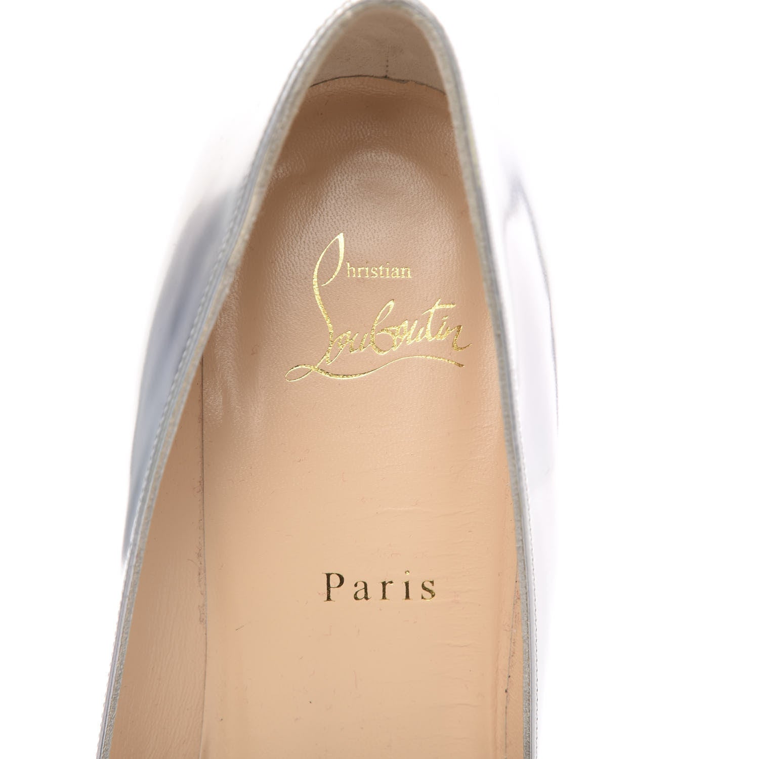 Christian Louboutin Specchio Laser Pigalle Follies 85 Pumps 41 Silver 6 of 10