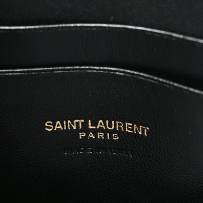 Saint Laurent Grain De Poudre Matelasse Monogram Mini Lou Camera Bag Black 6 of 10