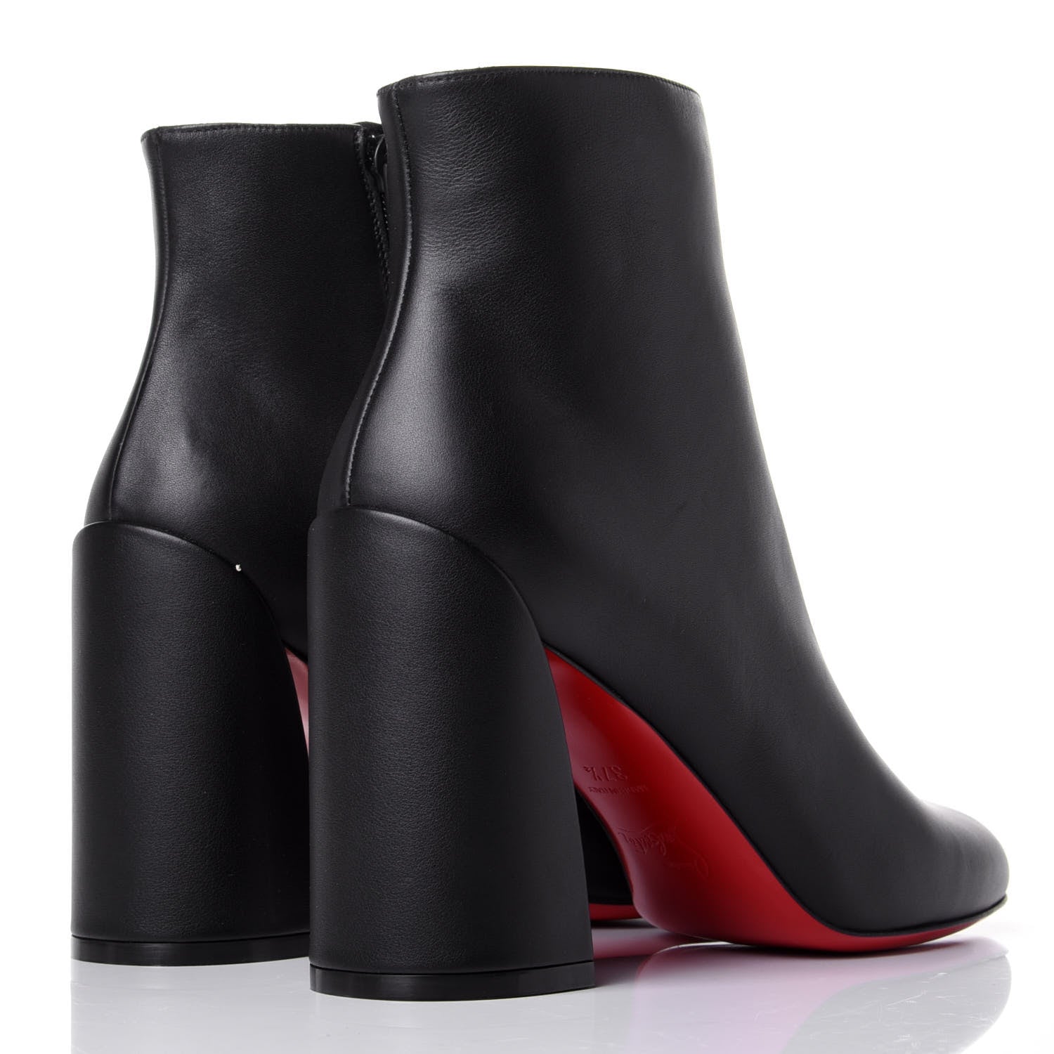 Christian Louboutin Calfskin Turela 85 Ankle Boots 37.5 Black 4 of 10