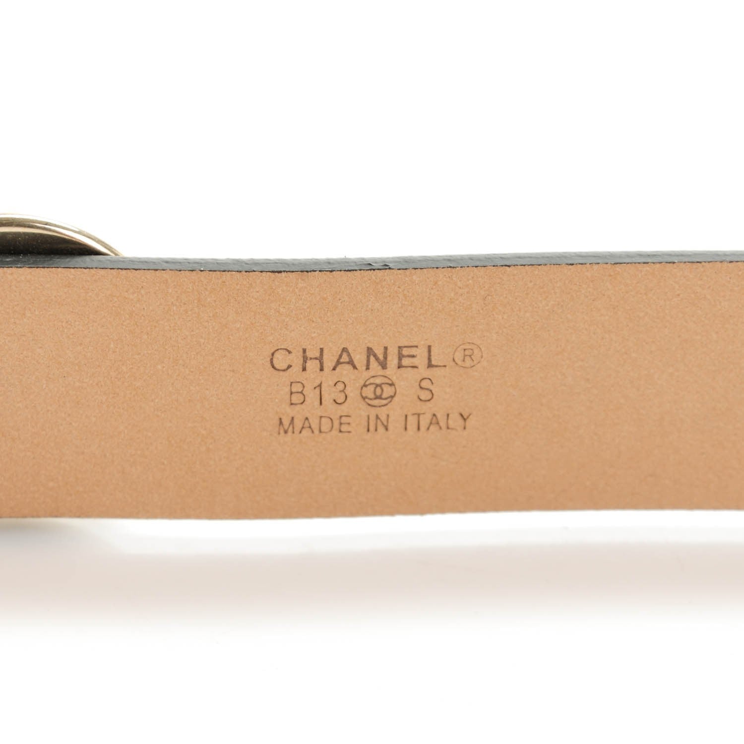 Chanel Calfskin Pearl CC Belt 90 36 Black 3 of 6