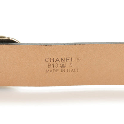 Chanel Calfskin Pearl CC Belt 90 36 Black 3 of 6