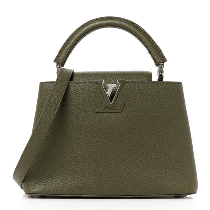 Louis Vuitton Taurillon Capucines BB Khaki 1 of 9