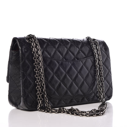 Chanel Aged Calfskin Quilted 2.55 Reissue 225 Flap Black 3 of 7