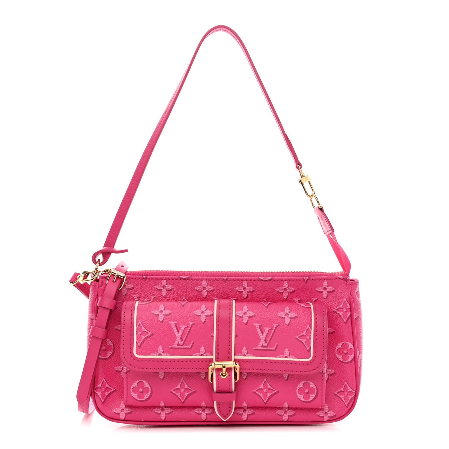 Monogram Fall For You Maxi Multi Pochette Accessories Fuchsia