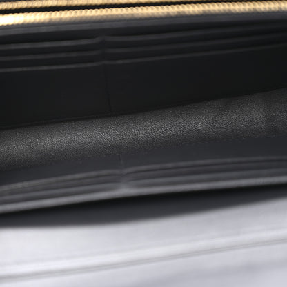 Christian Dior Metallic Patent Micro-Cannage Diorama Croisiere Chain Wallet Champagne 5 of 16