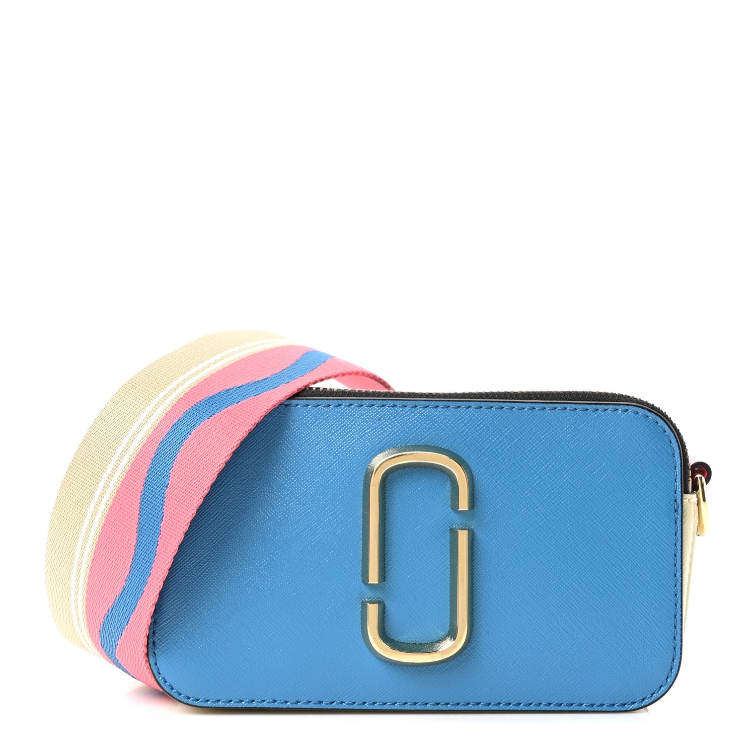 Marc Jacobs Saffiano Small Snapshot Camera Bag Blue Multicolor 1 of 10