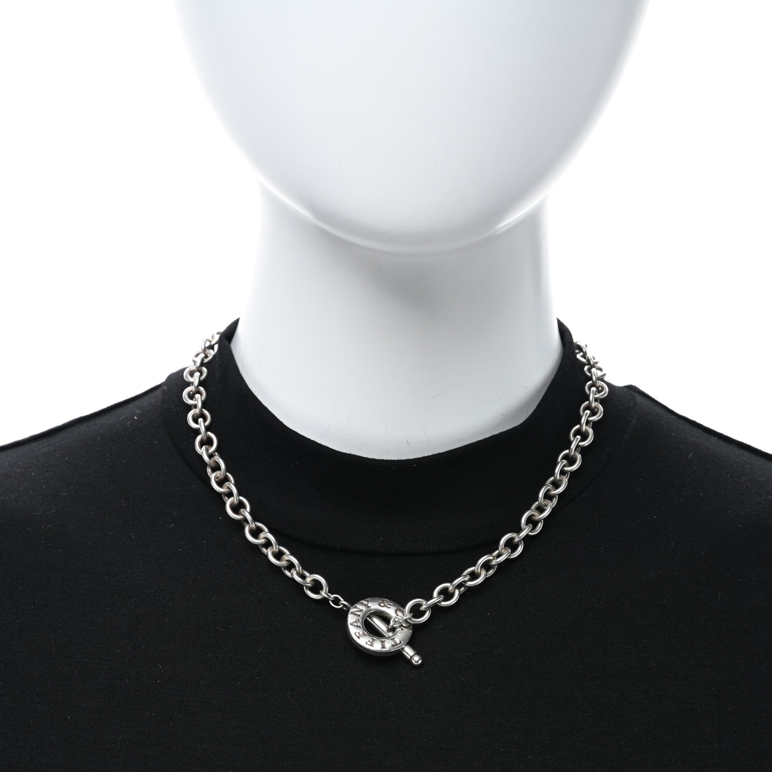 Tiffany Sterling Silver 1837 Toggle Necklace 2 of 4