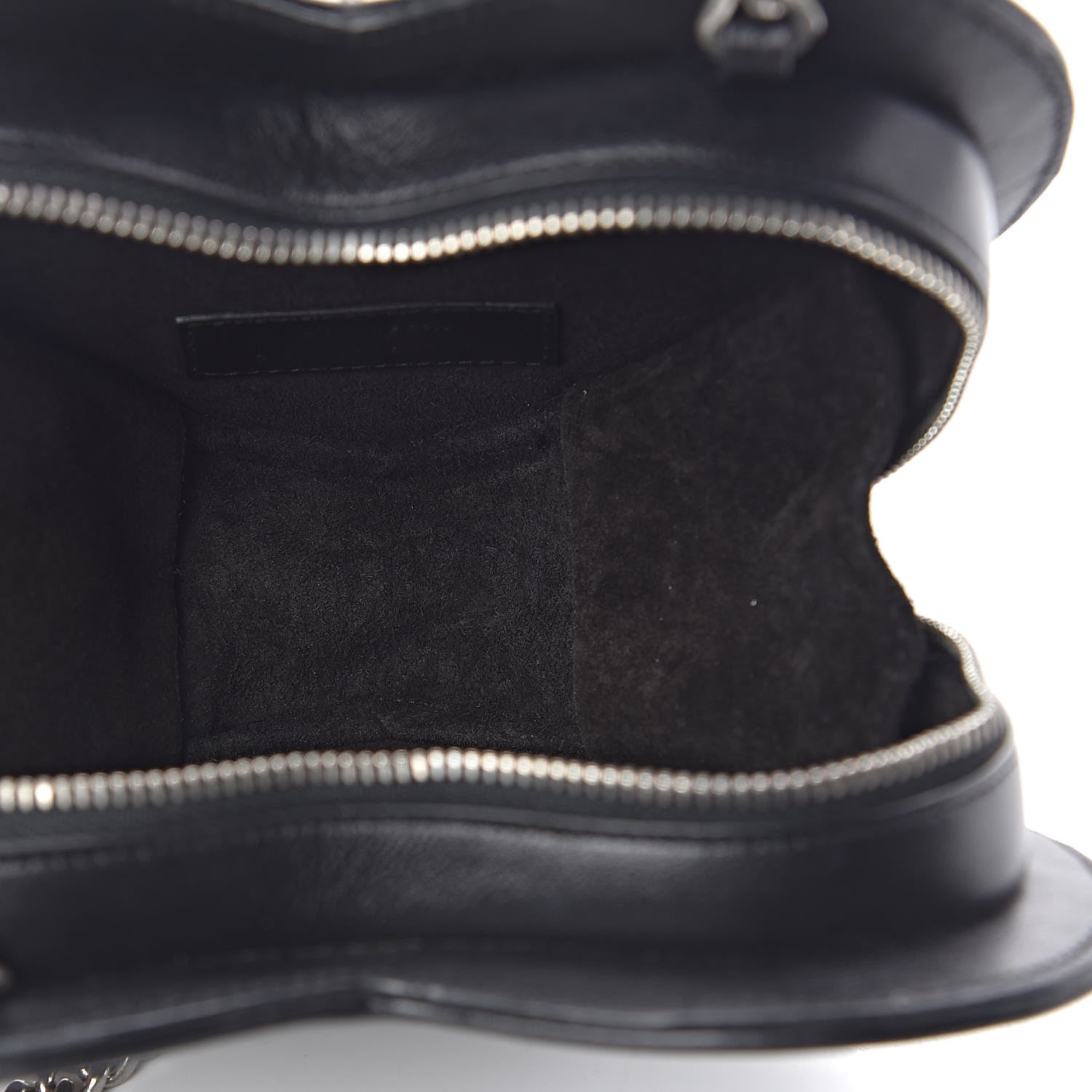 Saint Laurent Calfskin Star Studded Small Love Heart Chain Bag Black 5 of 12