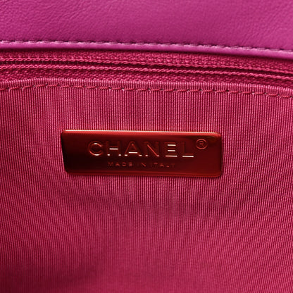 Chanel Lambskin Quilted Medium Chanel 19 Flap Purple 6 of 10