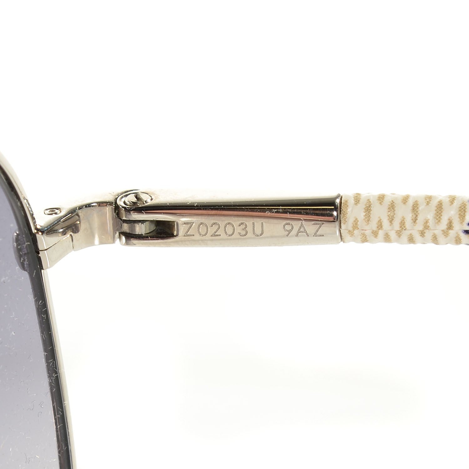 Louis Vuitton Damier Azur Conspiration Pilote Aviator Sunglasses Z0203U 5 of 6
