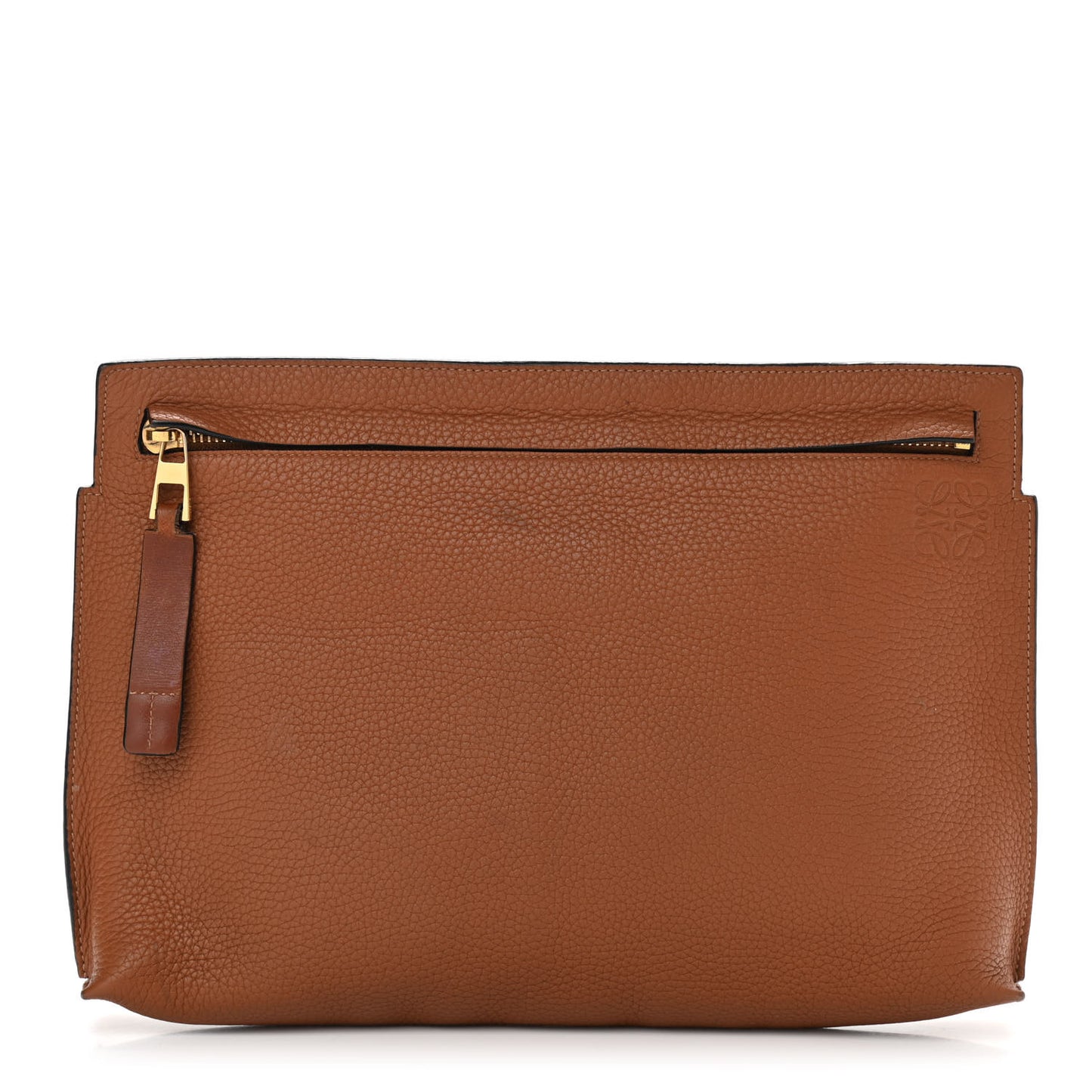 Calfskin T Pouch Tan