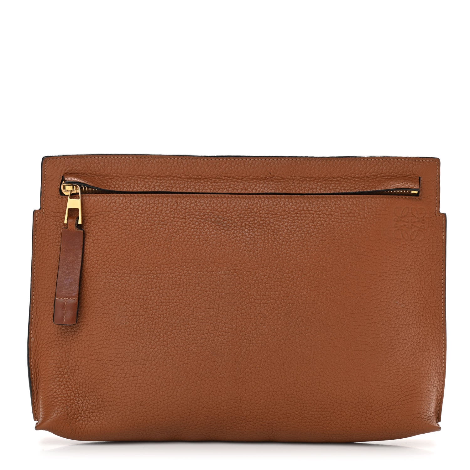 Loewe Calfskin T Pouch Tan 1 of 11