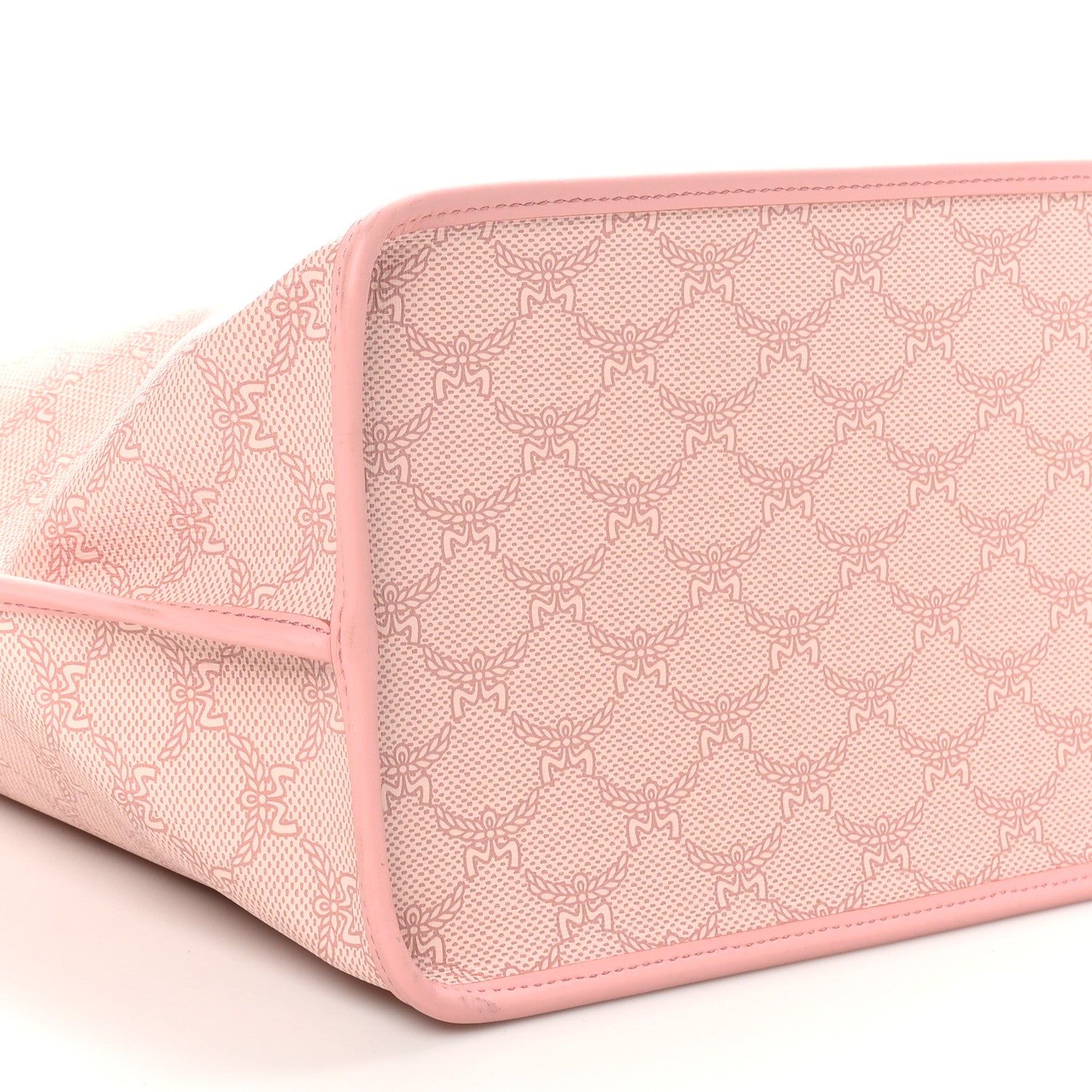 MCM Lauretos Nappa Medium Himmel Shopper Tote Pink 9 of 11