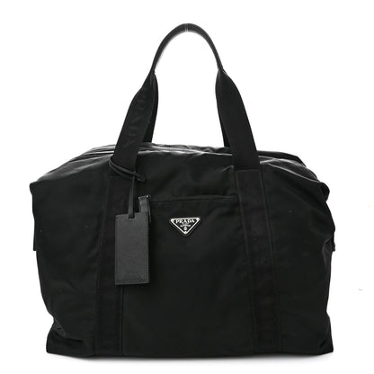 Prada Tessuto Nylon Saffiano Carry On Travel Bag Black 1 of 12