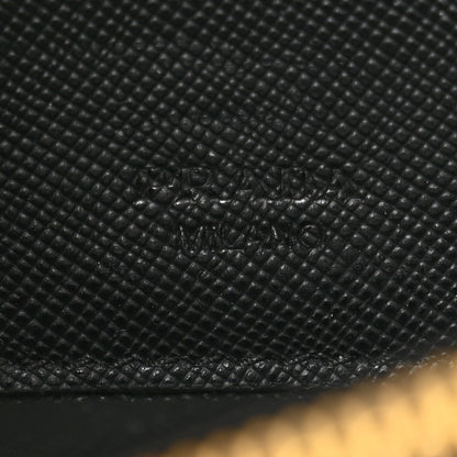 Prada Saffiano Envelope Crossbody Wallet Black 7 of 14