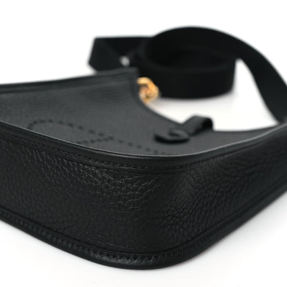 Hermes Taurillon Clemence Evelyne TPM Black 10 of 11