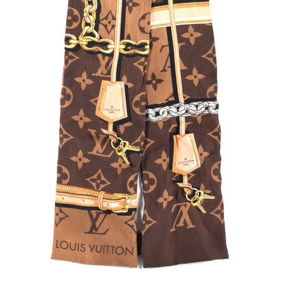 Louis Vuitton Silk Monogram Confidential Bandeau Brown 2 of 4