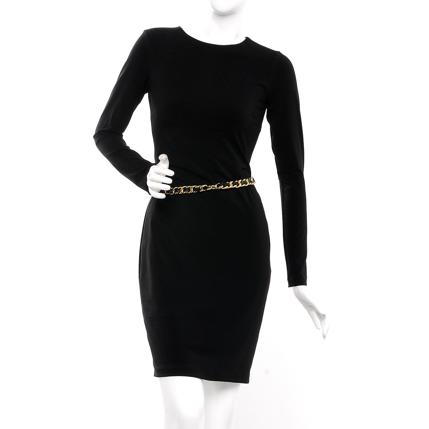 Chanel Lambskin Chain CC Belt Black Gold 2 of 4