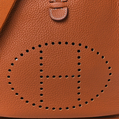 Hermes Taurillon Clemence Evelyne III PM Gold 8 of 11