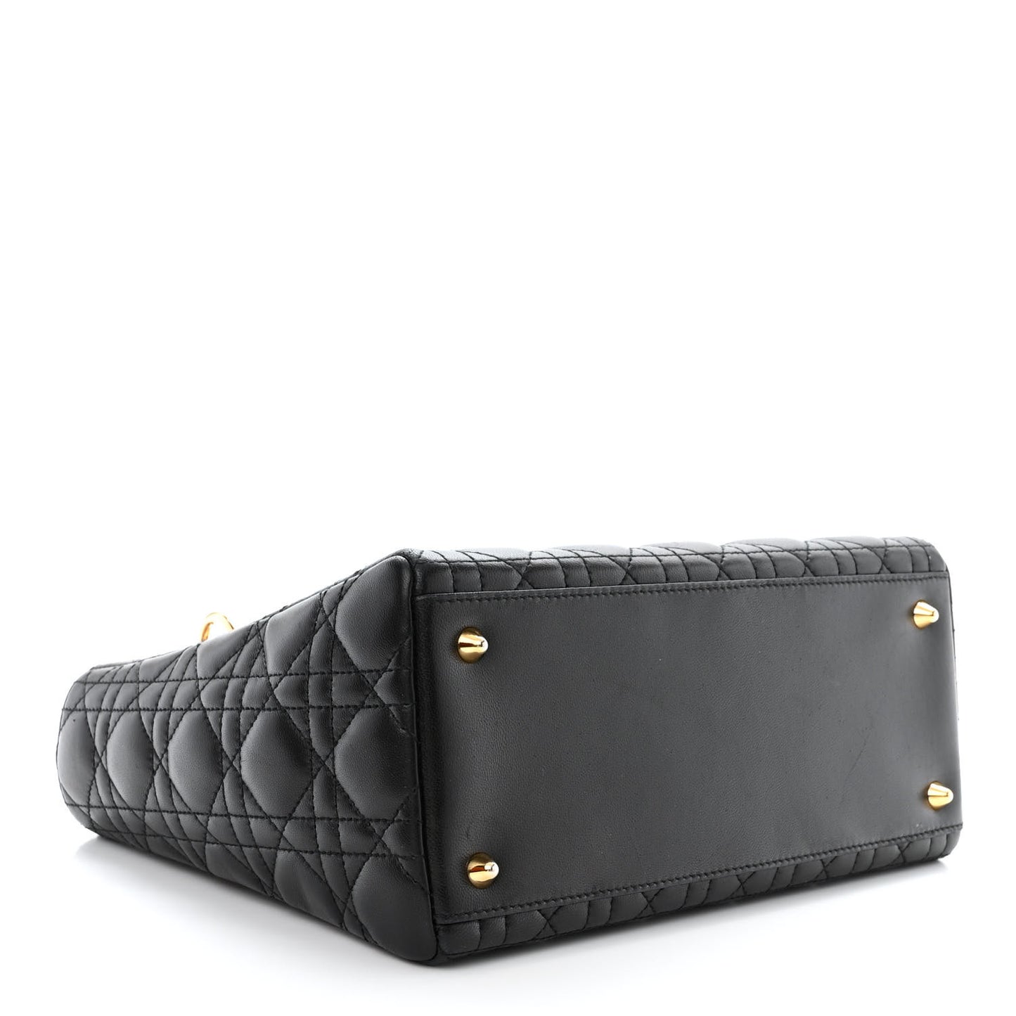 Lambskin Cannage Medium Lady Dior Black