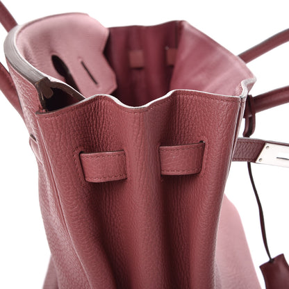 Hermes Taurillon Clemence Birkin 35 Bois de Rose 13 of 34