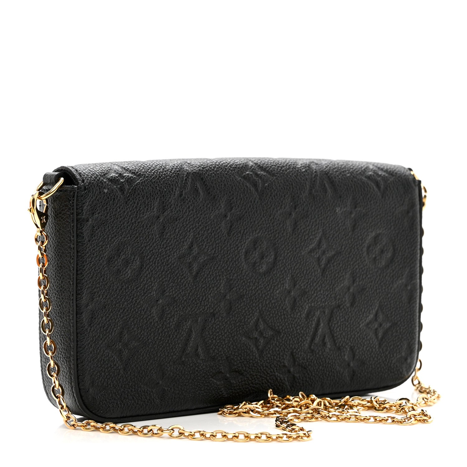 Louis Vuitton Empreinte Pochette Felicie Chain Wallet Black 3 of 7