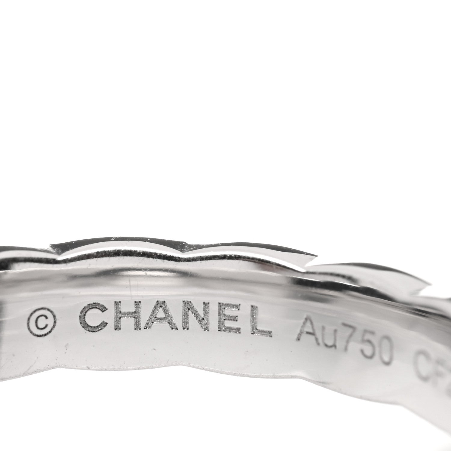 Chanel 18K White Gold Diamond Mini Coco Crush Ring 47 4 4 of 5