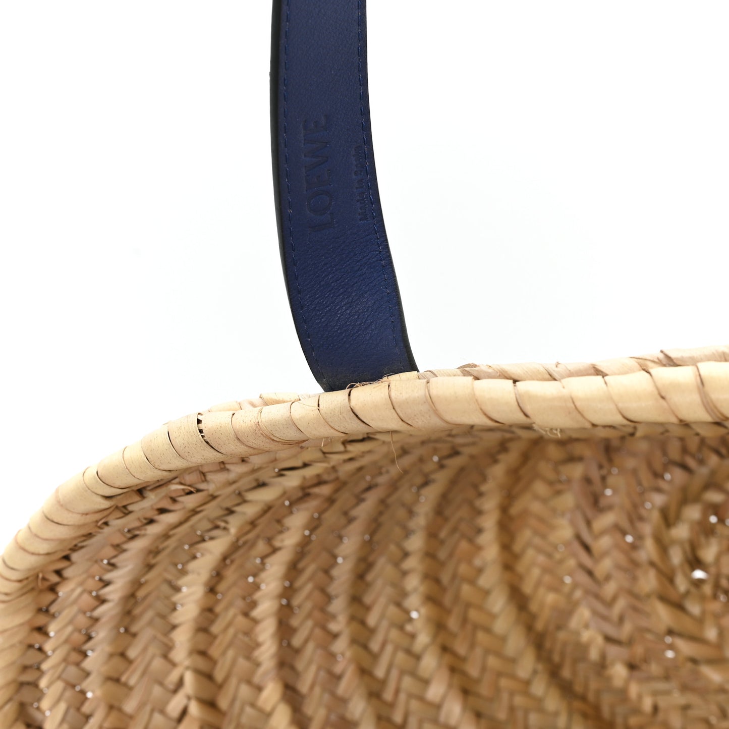 Raffia Basket Tote Bag Cream Multi