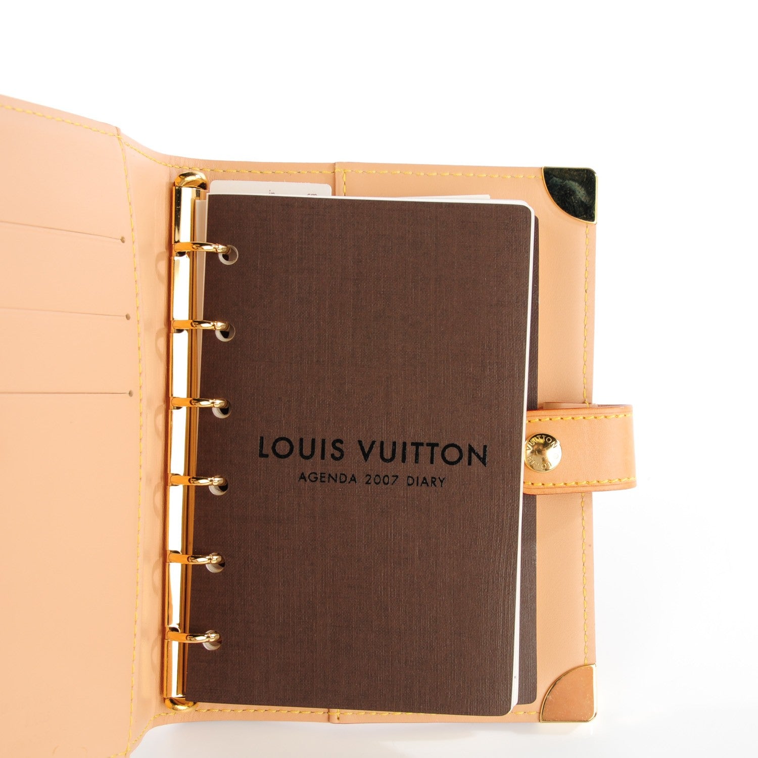 Louis Vuitton Monogram Multicolor Small Ring Agenda Cover Black 5 of 8