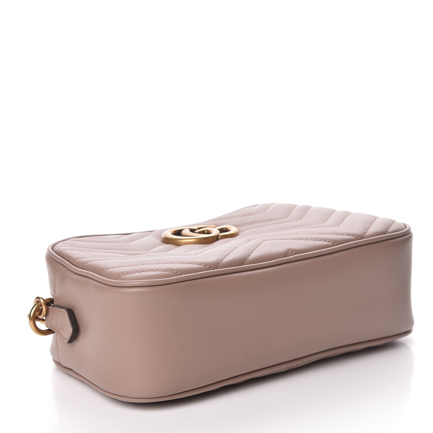 Calfskin Matelasse Small GG Marmont Chain Shoulder Bag Porcelain Rose