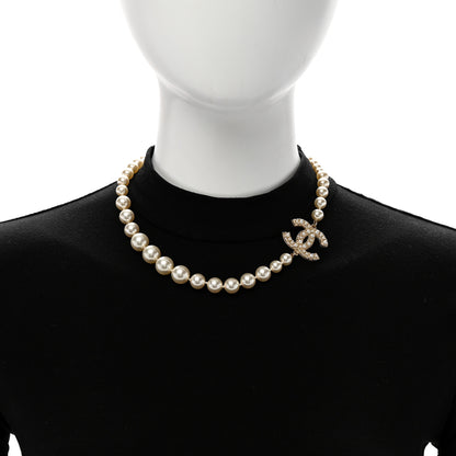 Chanel Pearl CC 100th Anniversary Necklace Light Gold 2 of 6