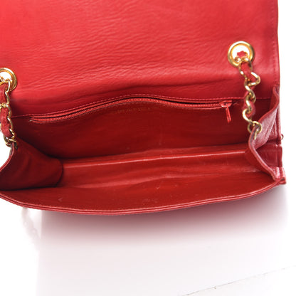 Chanel Lambskin CC Envelope Single Flap Red 7 of 25