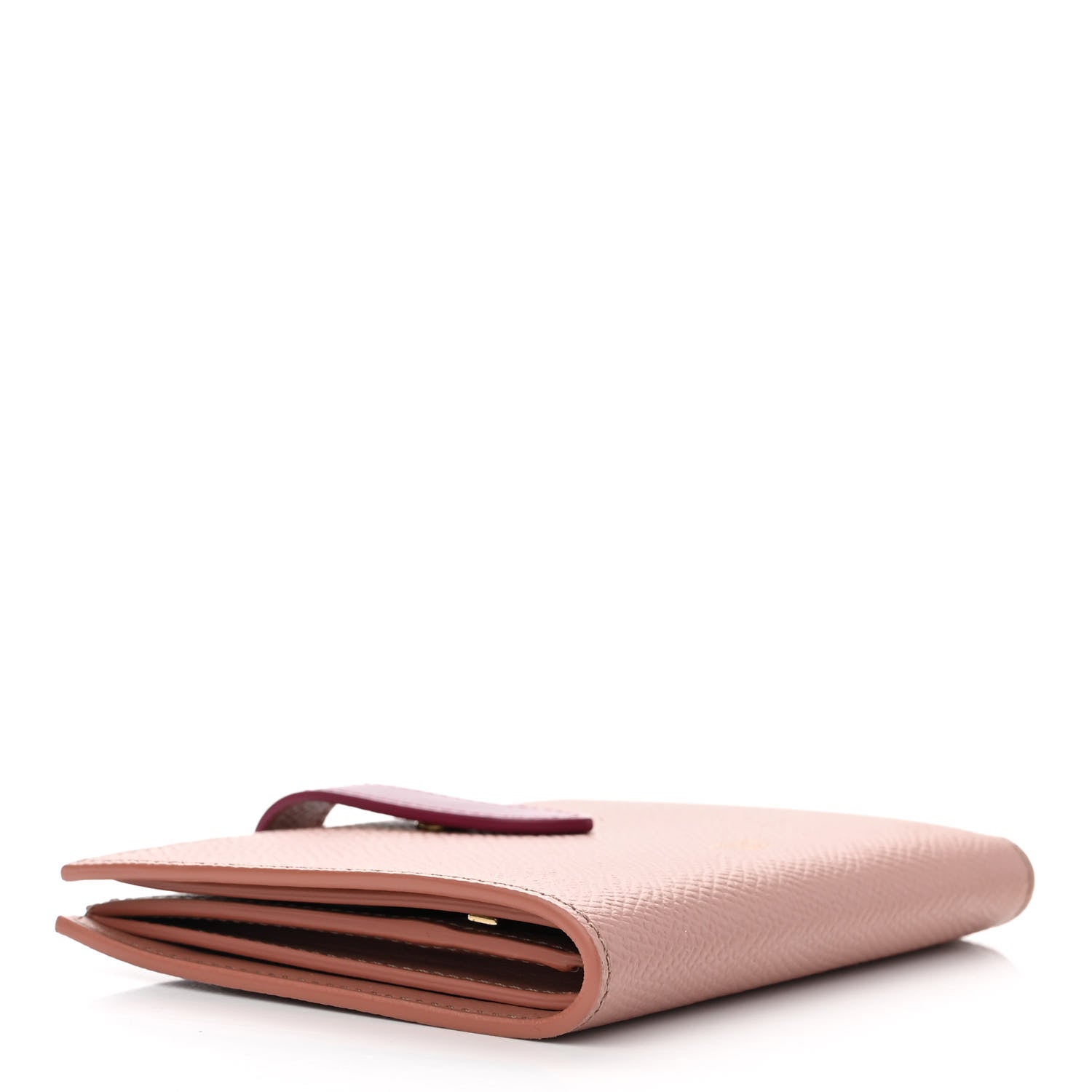 Celine Grained Calfskin Medium Multifunction Strap Wallet Antique Rose Wild Berry 4 of 6