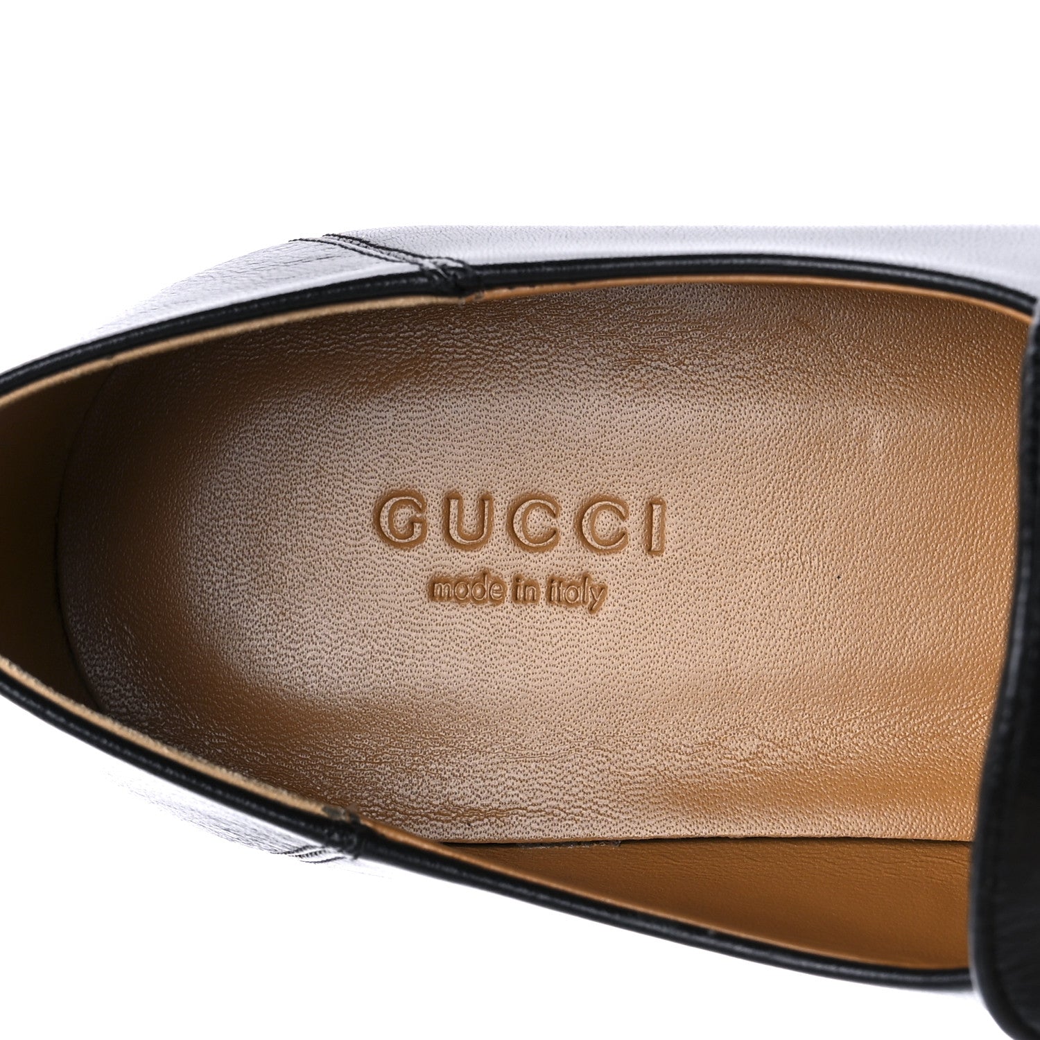Gucci Goatskin Womens Horsebit Mid-Heel Loafers 37 Black 7 of 8