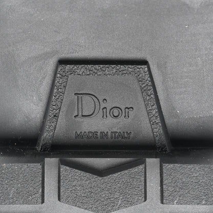 Christian Dior Calfskin Diorquake Buckled Lug Sole 15mm Clogs 37 Black 6 of 9