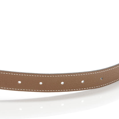 Hermes Box Togo 24mm Constance H Belt 90 Black Etoupe 4 of 7