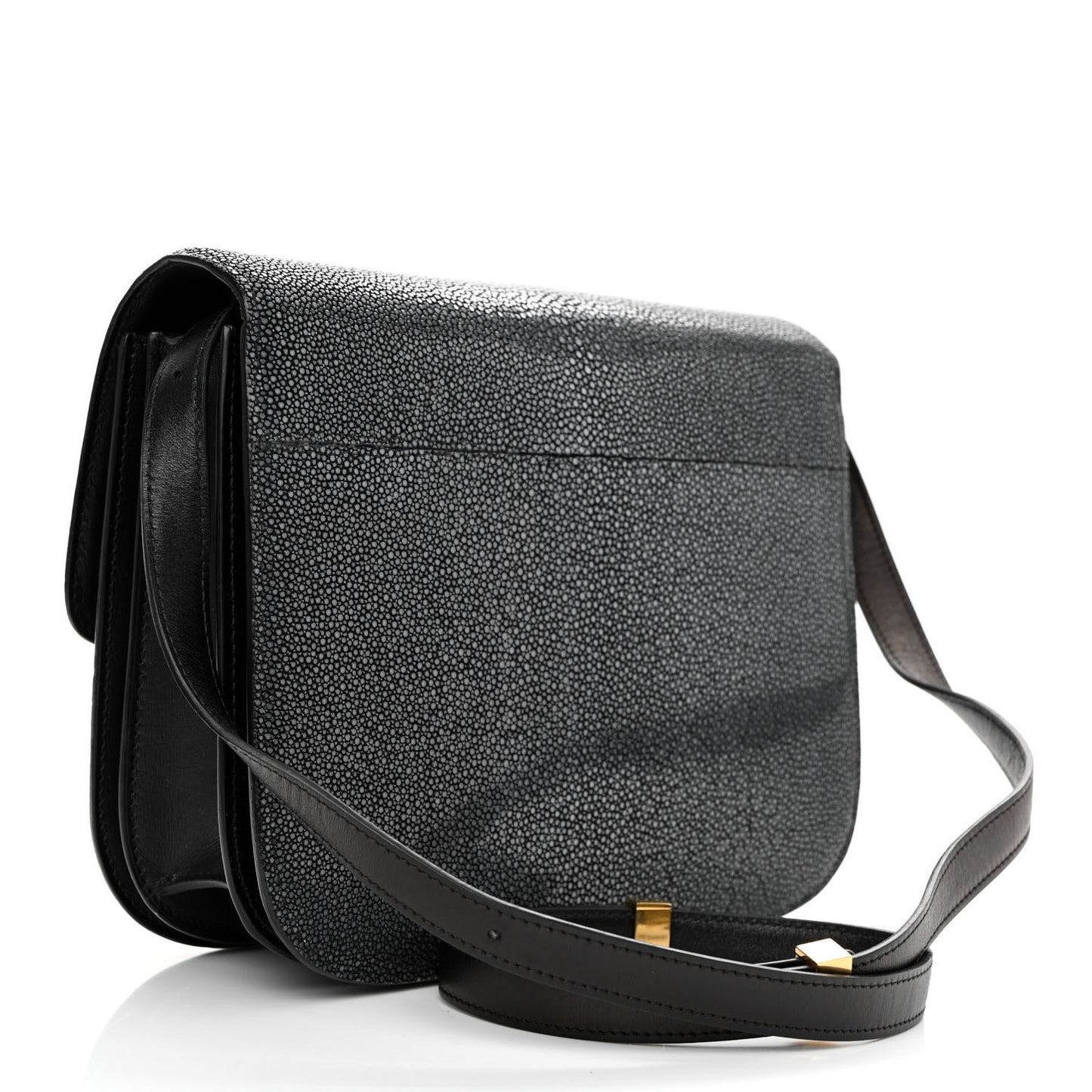 Stingray Medium Classic Box Flap Bag Black
