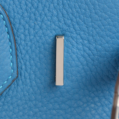 Hermes Taurillon Clemence Birkin 30 Mykonos 13 of 24
