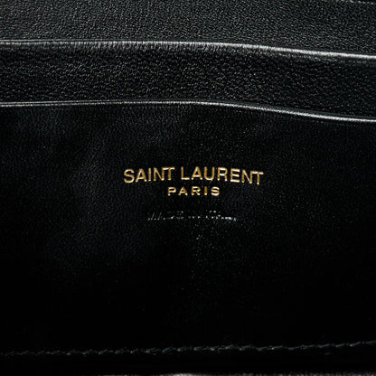 Saint Laurent Grain De Poudre Matelasse Monogram Mini Lou Camera Bag Black 6 of 11