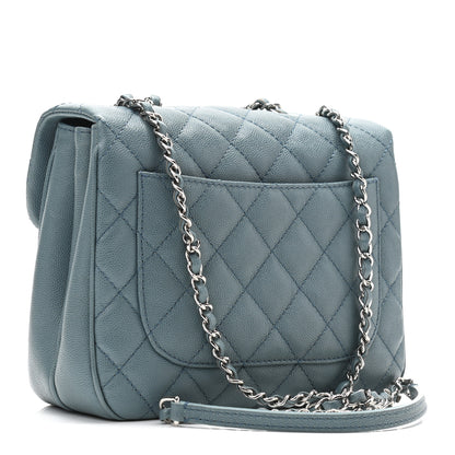 Chanel Caviar Quilted Medium Urban Companion Flap Blue 3 of 11