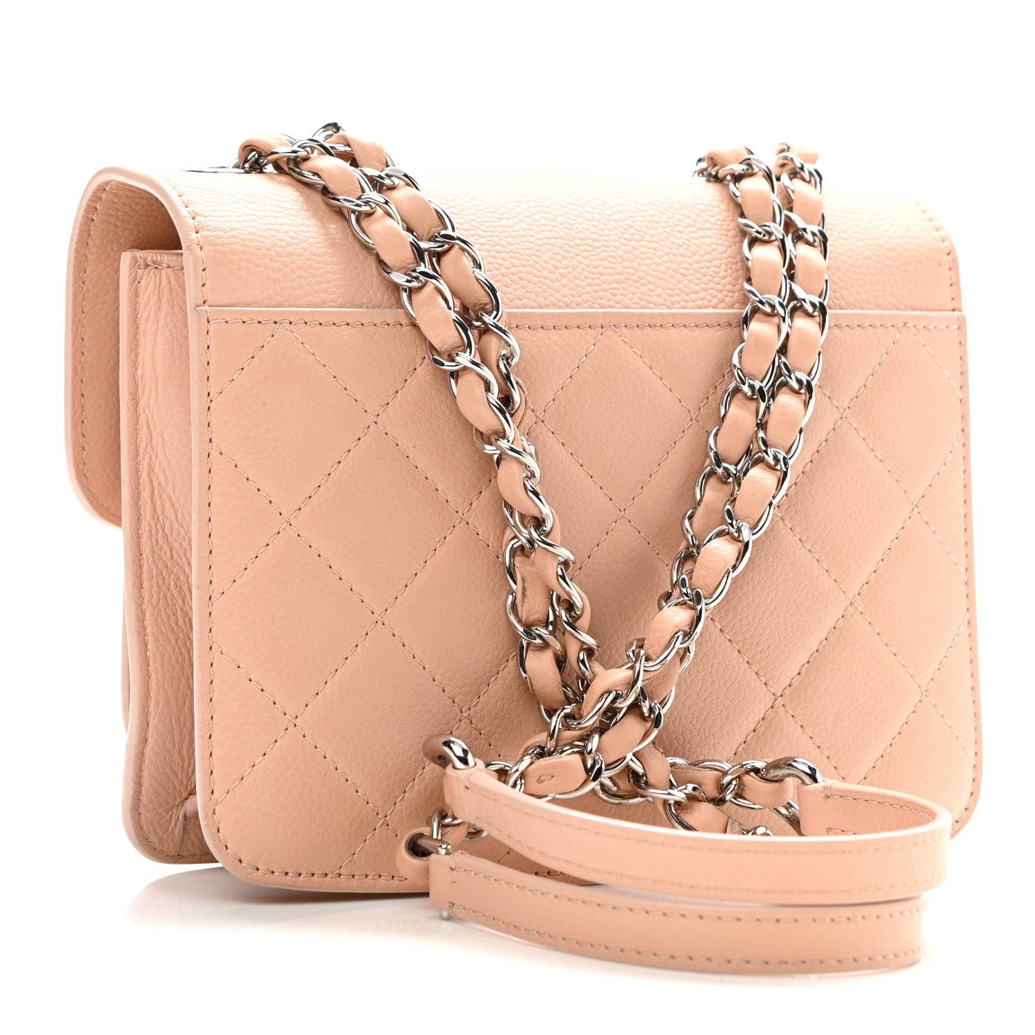 Chanel Caviar Quilted CC Box Flap Light Pink 3 of 10
