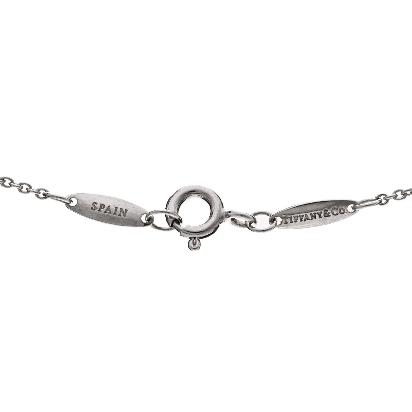 Sterling Silver Diamond .03ct Elsa Peretti Diamonds by the Yard Pendant Necklace
