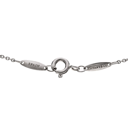 Tiffany Sterling Silver Diamond .03ct Elsa Peretti Diamonds by the Yard Pendant Necklace 6 of 7