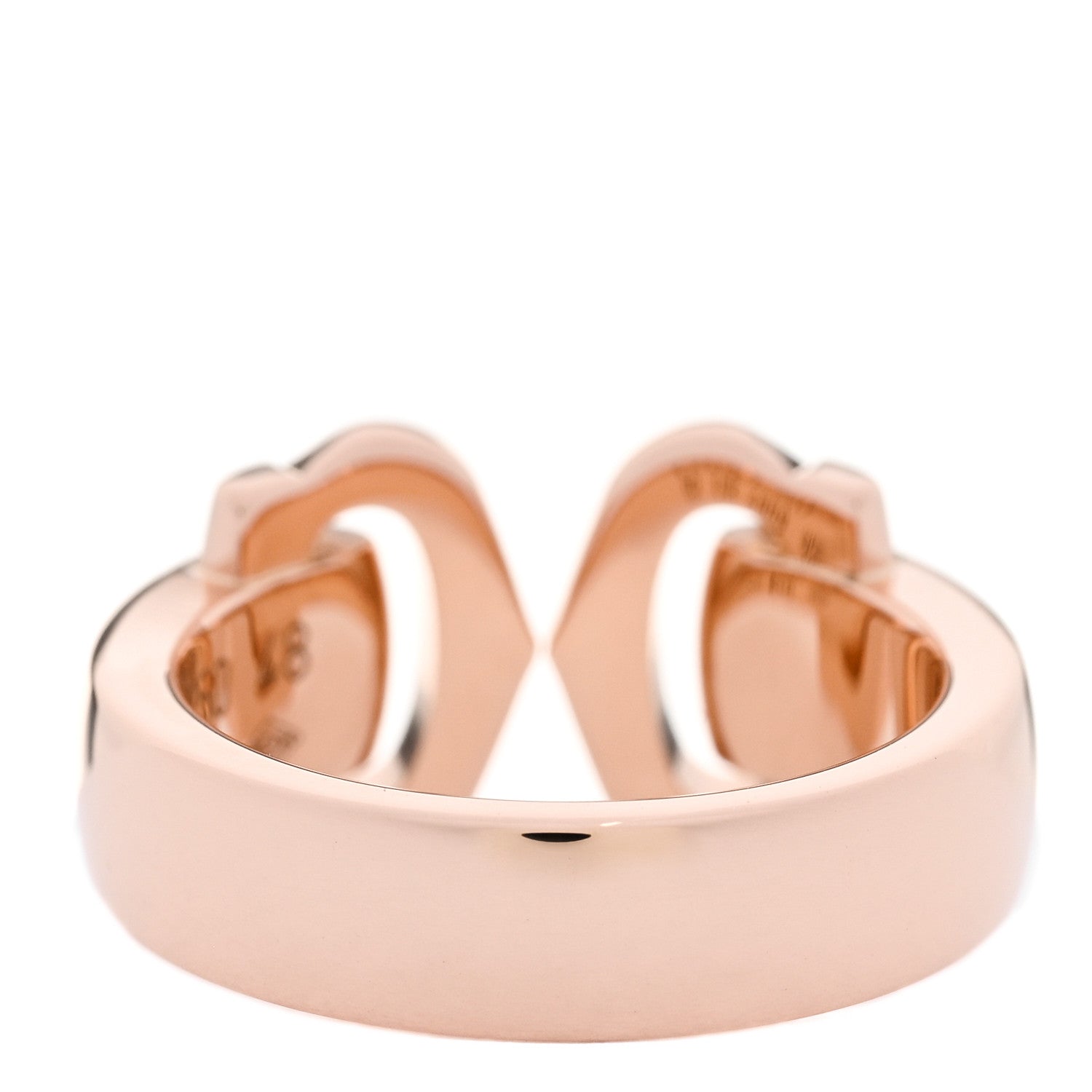 Cartier 18K Pink Gold Diamond C De Cartier Ring 48 4.5 3 of 5