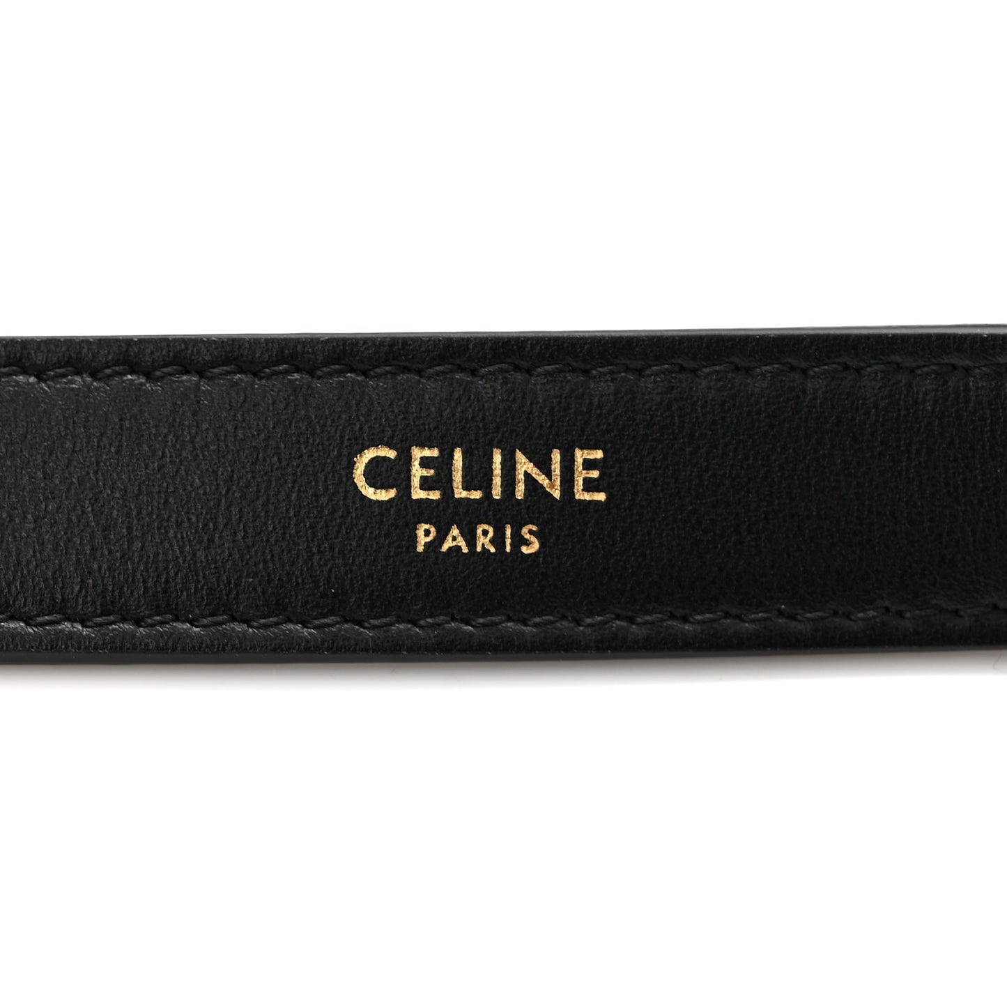 Smooth Calfskin Medium Strap Ava Triomphe Shoulder Bag Black