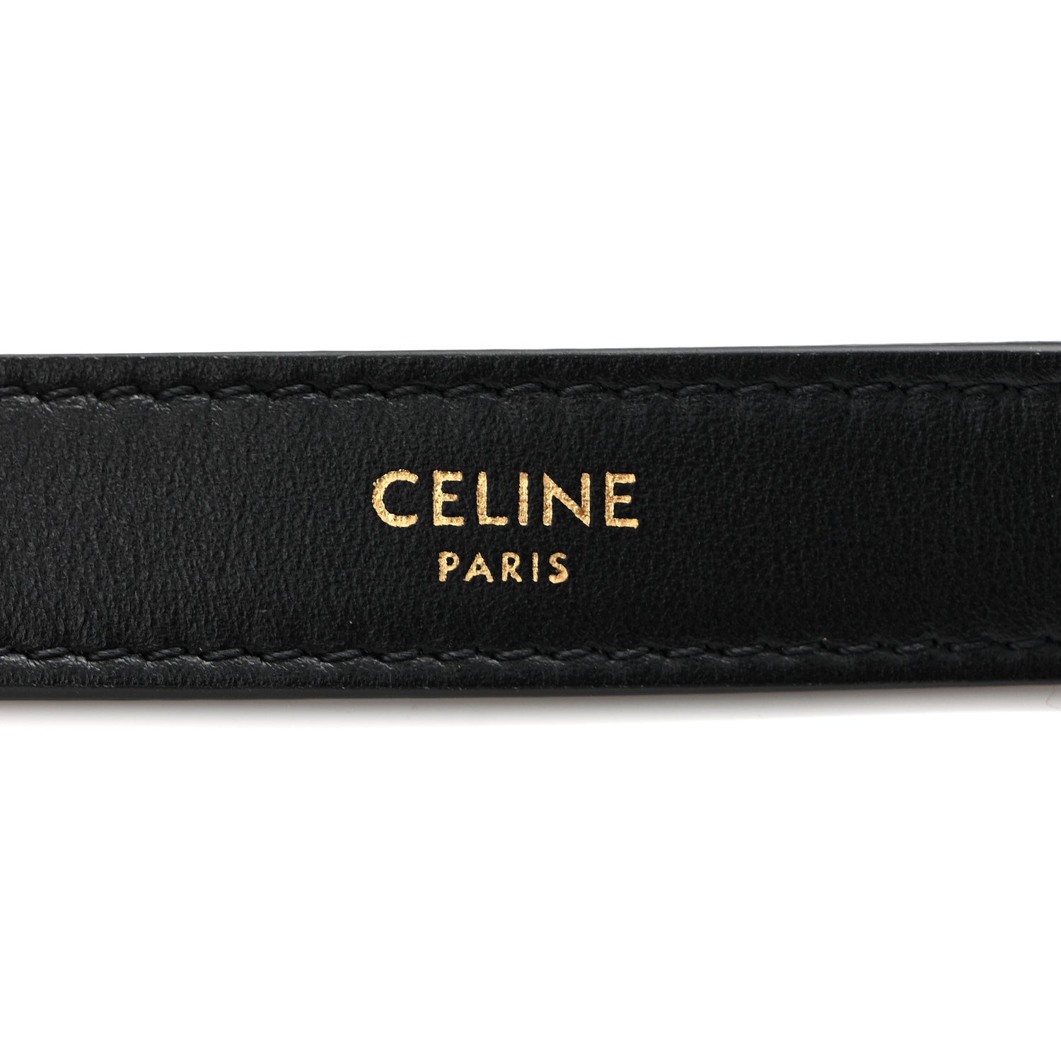 Celine Smooth Calfskin Medium Strap Ava Triomphe Shoulder Bag Black 6 of 10