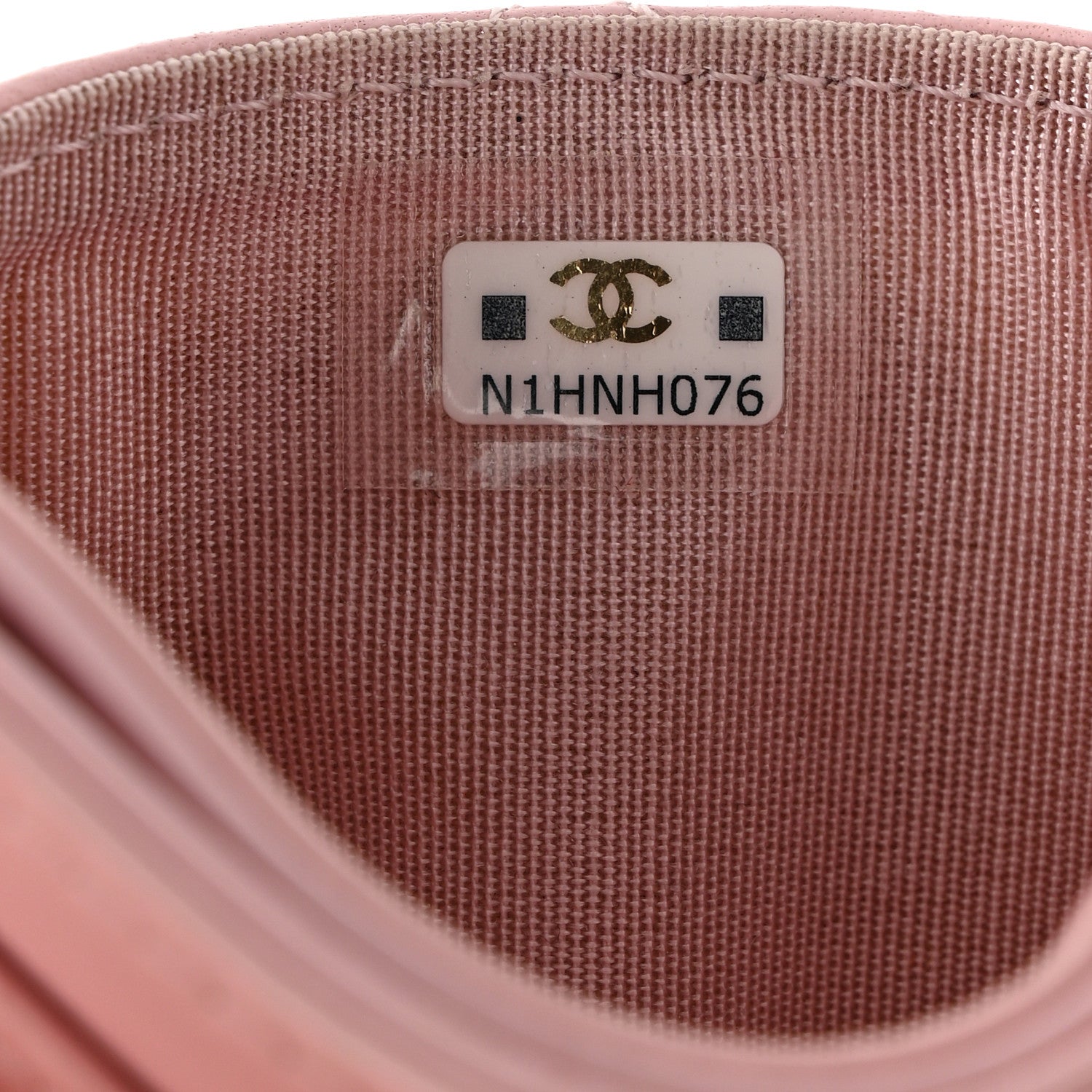Chanel Lambskin Quilted Chanel 19 Card Holder Light Pink 8 of 9