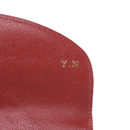 Louis Vuitton Damier Ebene Caissa Wallet Cherry 7 of 11