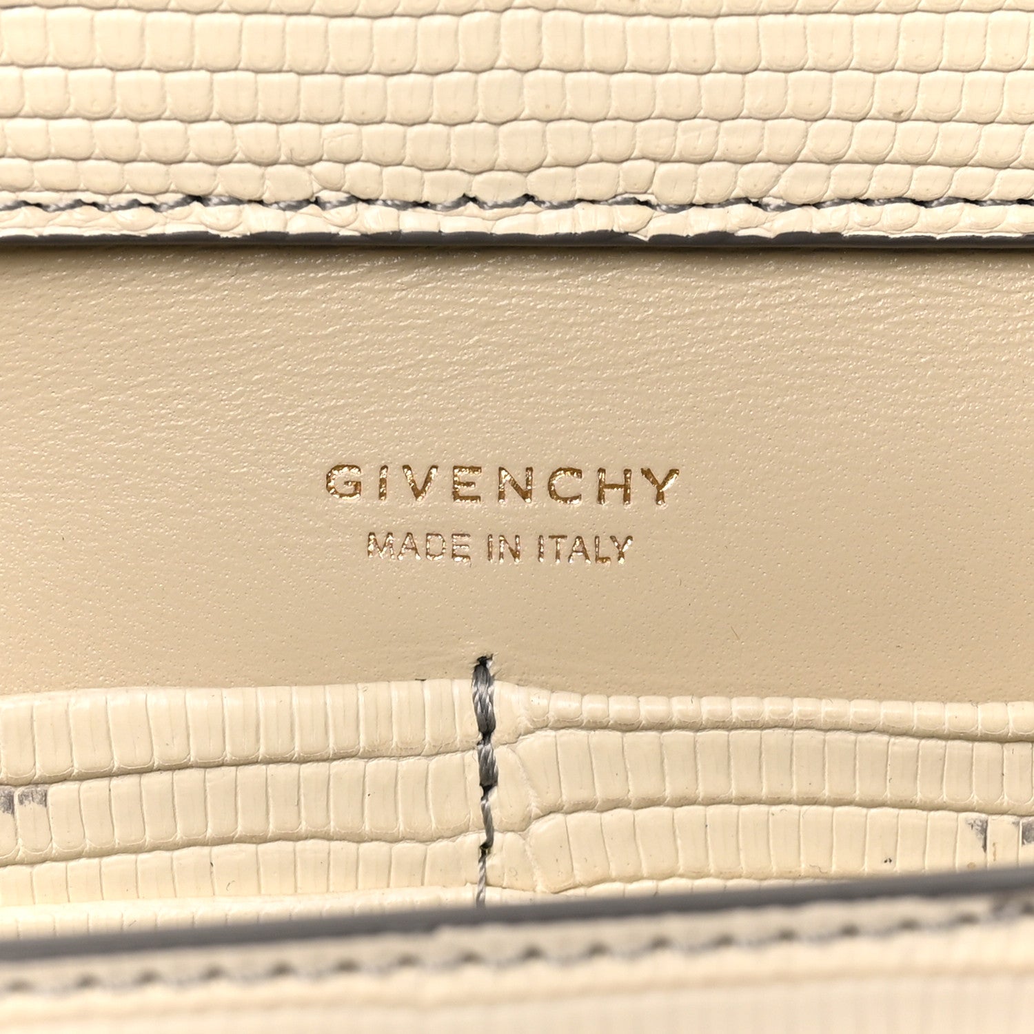 Givenchy Lizard Small 4G Chain Shoulder Bag Natural 6 of 9